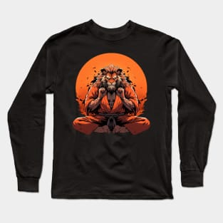 karate lion Long Sleeve T-Shirt